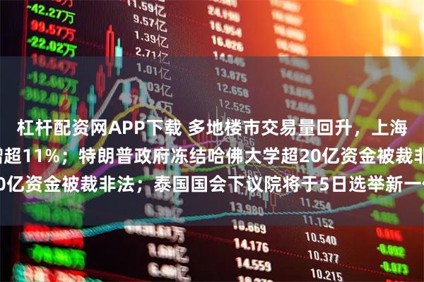 杠杆配资网APP下载 多地楼市交易量回升，上海8月二手房网签量同比增超11%；特朗普政府冻结哈佛大学超20亿资金被裁非法；泰国国会下议院将于5日选举新一任总理｜早报